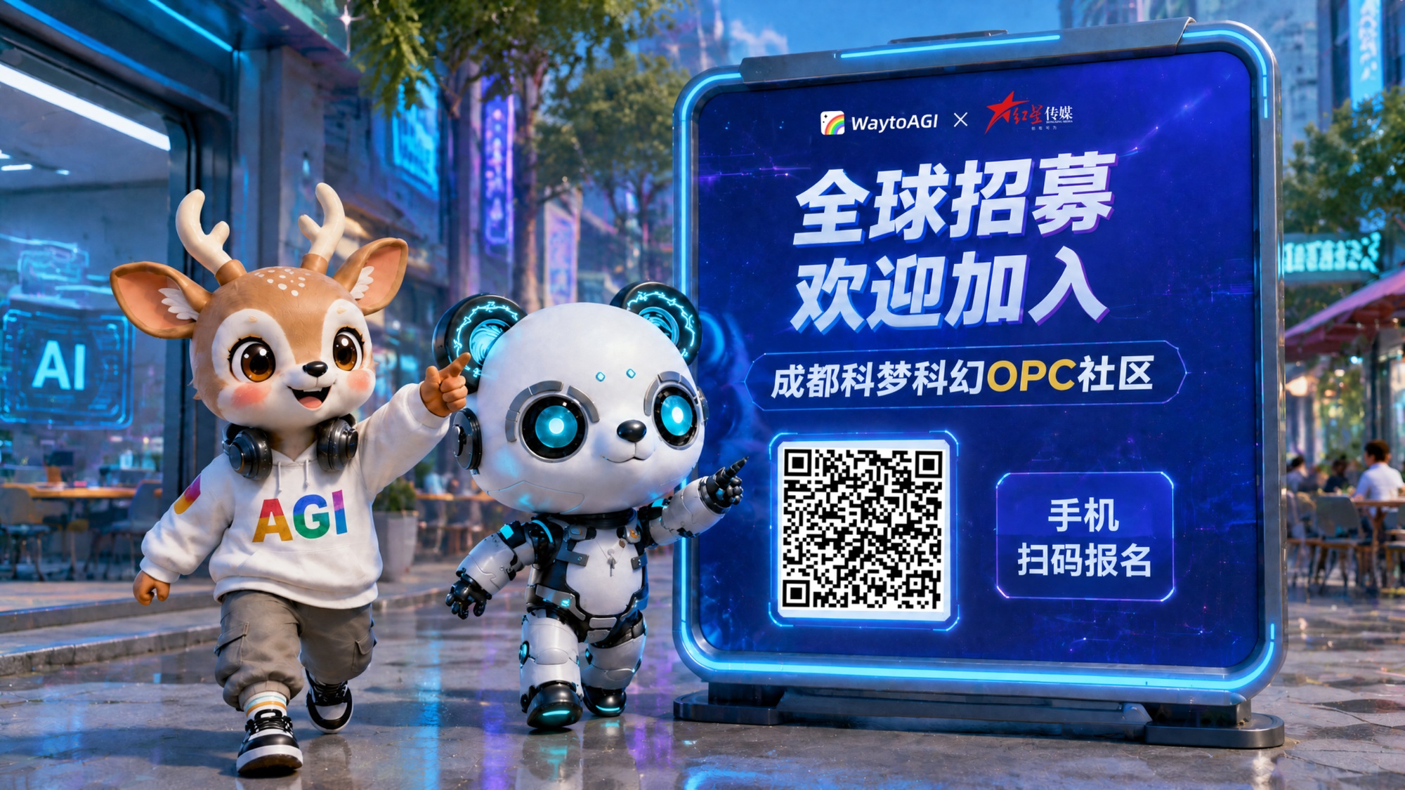 AI赋能科幻:成都打造全国首个“科幻IP+未来场景”OPC社区 配图