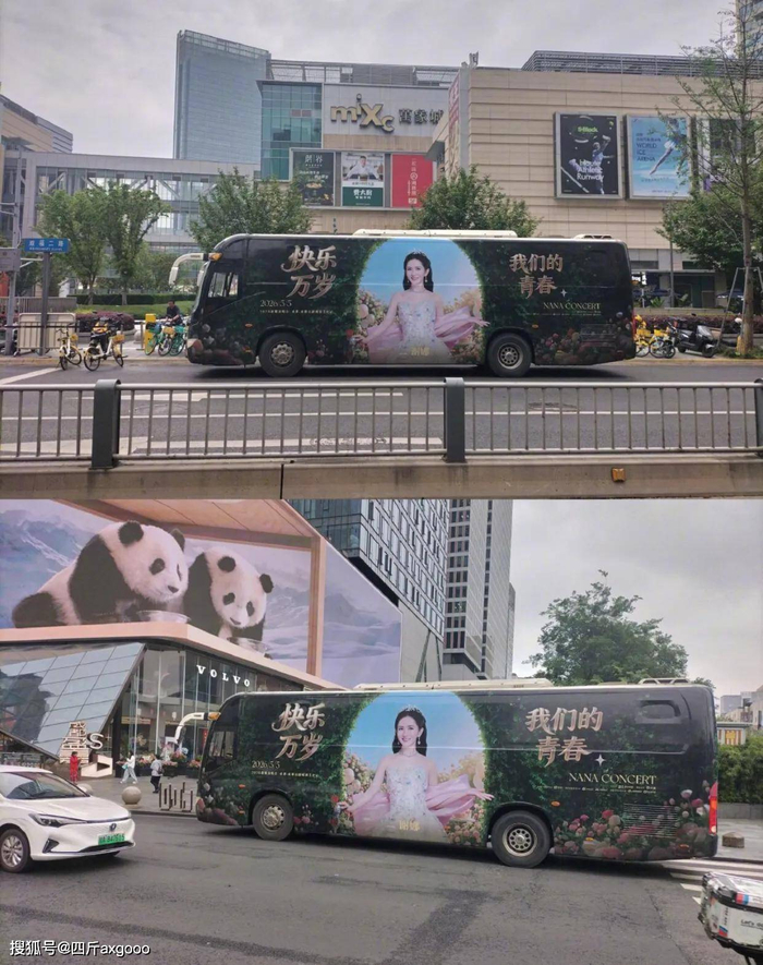 谢娜成都演唱会应援夸张,粉丝花钱全城刷屏幕,谢娜感慨做梦见过 配图
